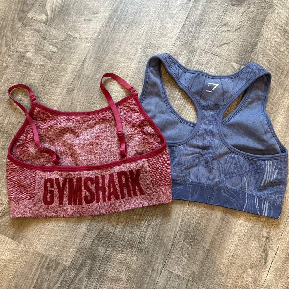 Gymshark Red and Blue Sports Bras